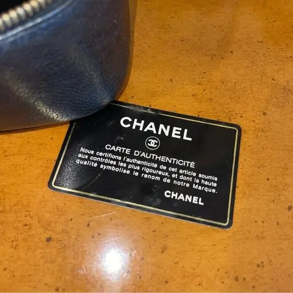 CHANEL CC Logo Caviar Skin Vanity Hand Bag Black - Excellent Condition - Picture 8 of 10